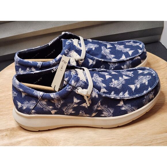 Ariat Hilo Stretch Lace Men's size 8.5 Bonefish Blue - Picture 5 of 8